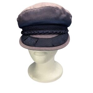 Vintage Aegean Greek Fisherman Cap Cotton Yacht Sailor Hat Greece One Size